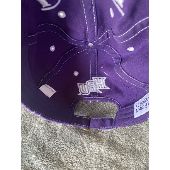 High Point University Purple strapback Hat / Ball Cap Adjustable HPU College - Picture 10 of 10